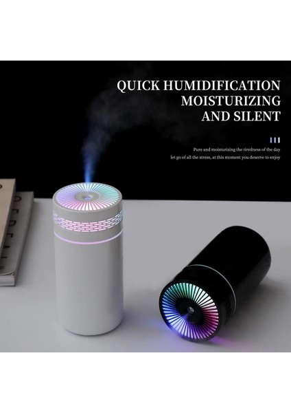 250ML Araba Hava Havasını Hava Aşırtıcı Portable Mini Spray Mist Humidifier LED Light USB Güçlü Yatak Odası ve Seyahat Aracı (Yurt Dışından)