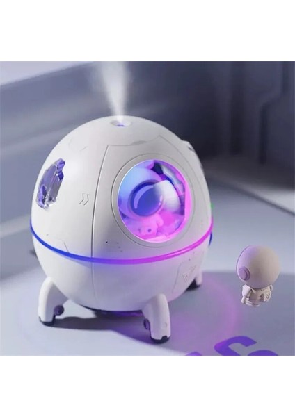 Ev Portable Office Masa Üstü USB Astronaut Space Capsule Air Humidifier Diffuser 220ML Renkli LED Light Christmas Gift (Yurt Dışından)