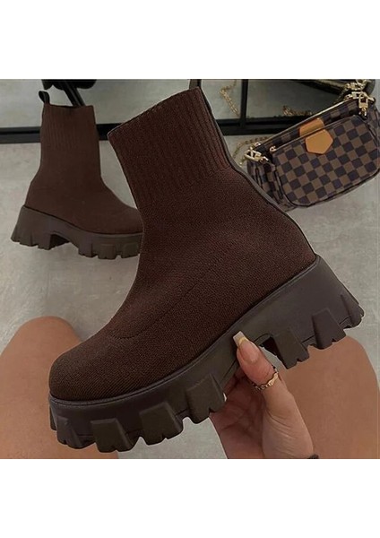 Kad In Sneakers Kad Inlar Için 2023 Spor Ayakkabı Platformu Zapatillas Mujer Topuklu Sonbahar Kış Sneakers Kadınlar Rahat Ayakkabılar Platformu 43 (Yurt Dışından)