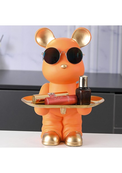 Ayı Depolama Tepsisi Heykeli Ev Dekorasyon Eve Taşınma Doğum Günü Hediyesi A (Yurt Dışından) fırsatları