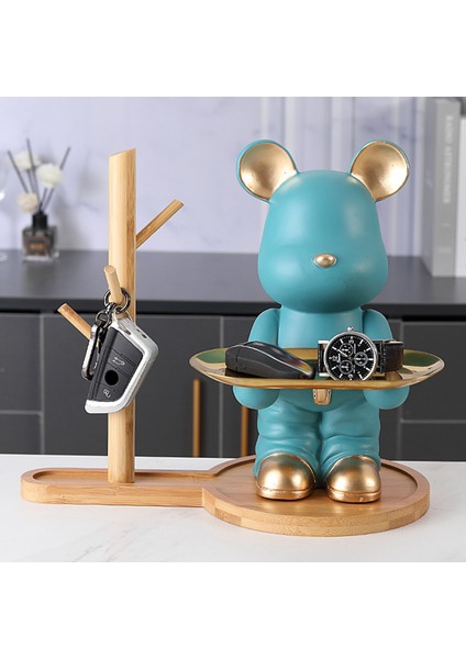 Ayı Depolama Tepsisi Heykeli Ev Dekorasyon Eve Taşınma Doğum Günü Hediyesi K (Yurt Dışından) fiyatları