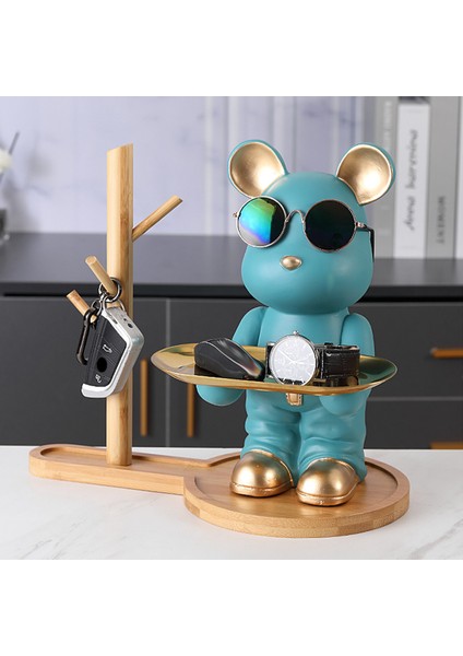 Ayı Depolama Tepsisi Heykeli Ev Dekorasyon Eve Taşınma Doğum Günü Hediyesi K (Yurt Dışından) fırsatları