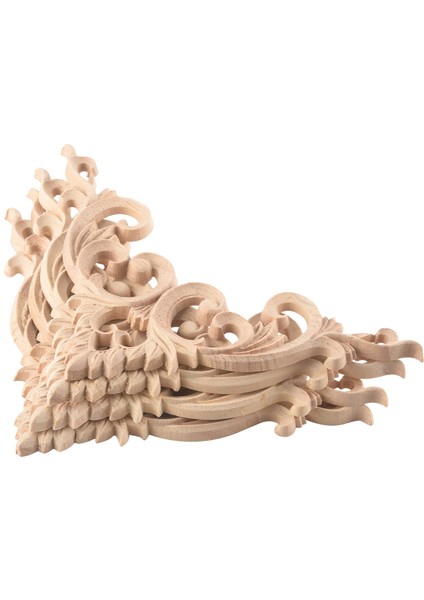 Adet/takım Ahşap Oyma Köşe Onlay Aplike Ev Dekorasyonu Için 15 cm (Yurt Dışından)