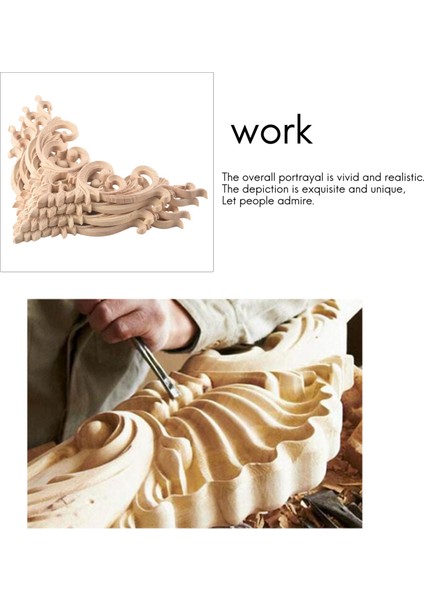 Adet/takım Ahşap Oyma Köşe Onlay Aplike Ev Dekorasyonu Için 15 cm (Yurt Dışından) fırsatları