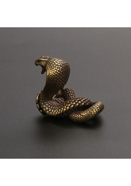 Kobra Heykeli Süs Zodyak Yılan Figürleri Bakır Masaüstü Dekor (Yurt Dışından) indirimleri