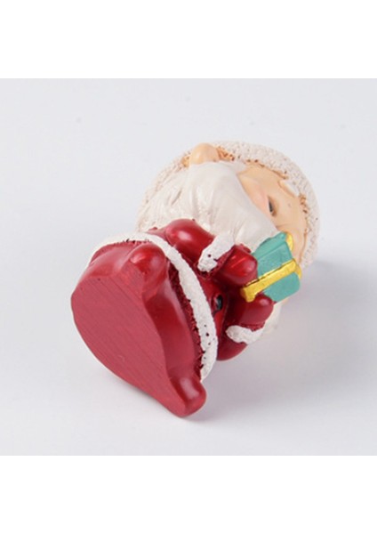 Noel Reçine Aile Küçük Hayvan Dekorasyon Mini Noel Baba Masa Dekoru (Yurt Dışından) modelleri