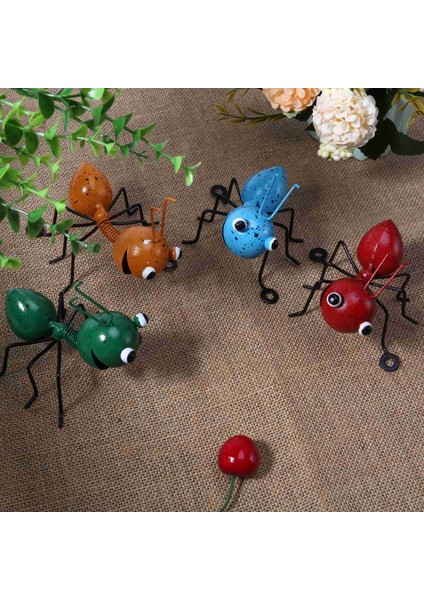 4pc Renkli Metal Karınca Duvar Dekoru, Dış Mekan Için Sanat Duvar Heykelleri (Yurt Dışından) modelleri
