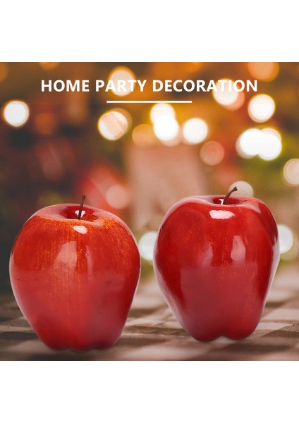 Mutfak Ev Dekorasyonu Için 12 Adet Yapay Elma Kırmızı Lezzetli Meyve (Yurt Dışından) fiyatları