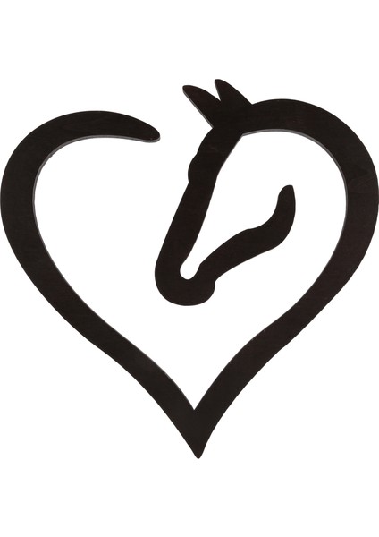 Asılı Aşk Atı Kalp Ahşap Duvar Sanatı Ev Dekor Ahşap At (Yurt Dışından)