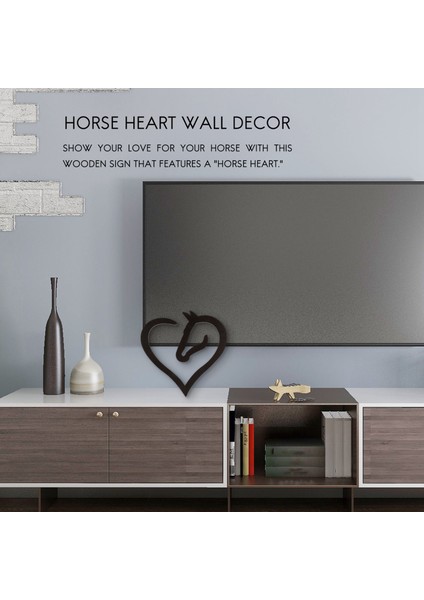 Asılı Aşk Atı Kalp Ahşap Duvar Sanatı Ev Dekor Ahşap At (Yurt Dışından) fiyatları