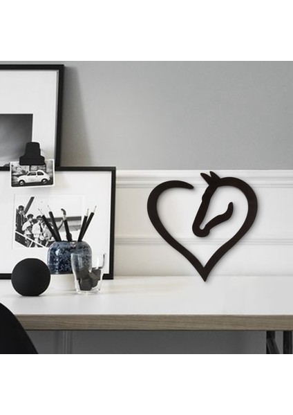 Asılı Aşk Atı Kalp Ahşap Duvar Sanatı Ev Dekor Ahşap At (Yurt Dışından) modelleri