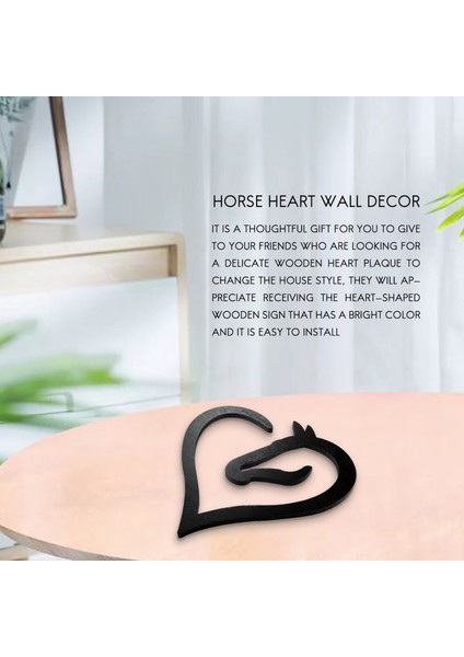 Asılı Aşk Atı Kalp Ahşap Duvar Sanatı Ev Dekor Ahşap At (Yurt Dışından) fırsatları