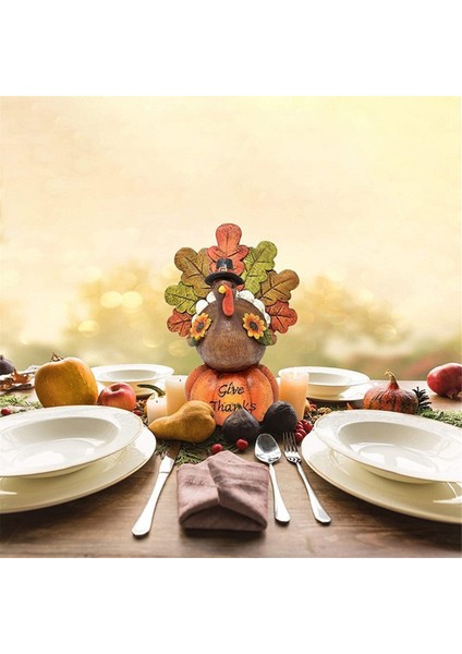 Mini Küçük Balkabağı Hindi Heykeli, Siving Masa Dekoru (Yurt Dışından) fırsatları