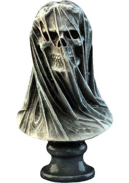 Peçe Ölüm Kafatası Ev Mobilya Iç Sanat Masaüstü Dekorasyonu (Yurt Dışından)