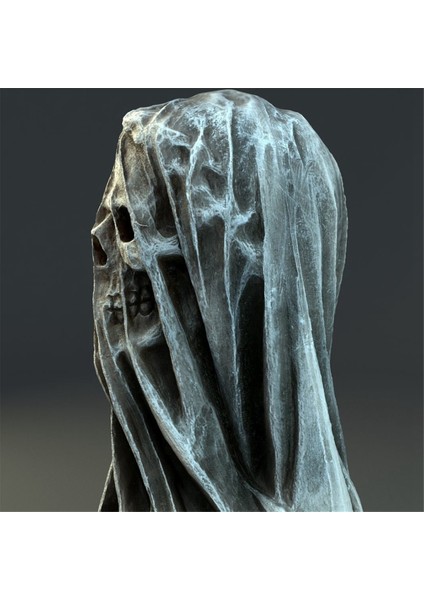 Peçe Ölüm Kafatası Ev Mobilya Iç Sanat Masaüstü Dekorasyonu (Yurt Dışından) indirimleri