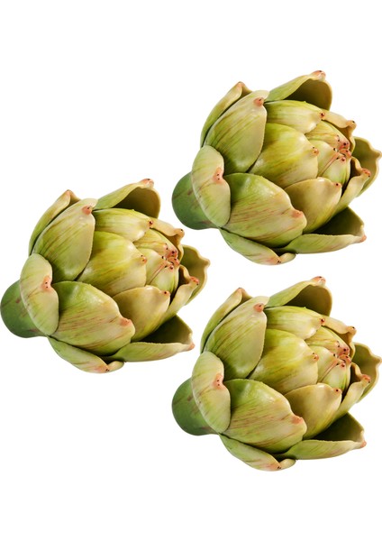 Düğün Masa Dekorasyonu Için 3 Adet Yeşil Plastik Sahte Enginar (Yurt Dışından) modelleri