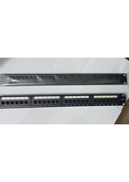 24 Port Cat6 Patch Panel Dolu