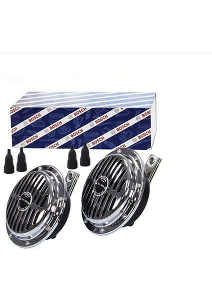 Bosch Yüksek Ses Süperton Büyük Kafa Nikelaj Korna Orjinal 12V 325/400 Hz 110 Db modelleri