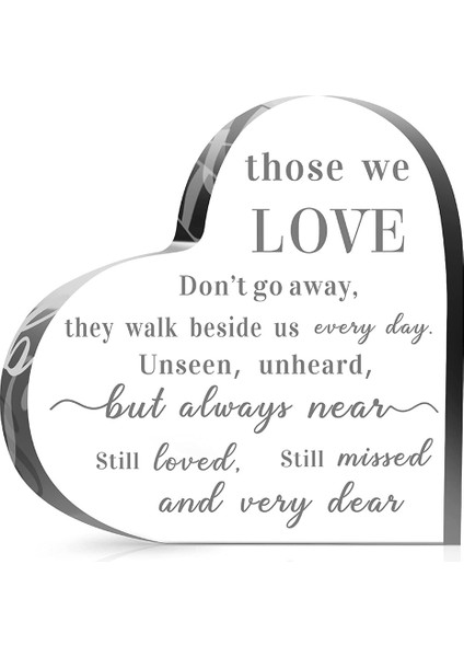 Anıt Yas Hediyeleri Kristal Cam Kalp Taziye Hediyeleri (Yurt Dışından)