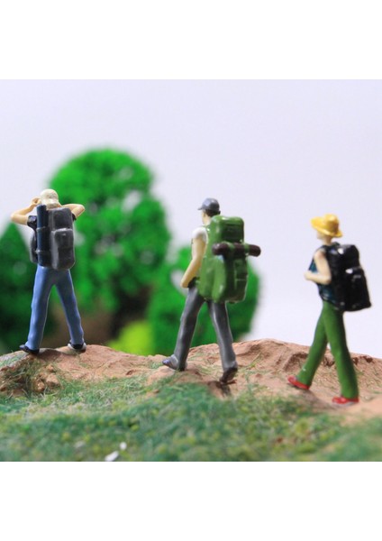 Reçine 1:64 Ölçekli Şekil Diorama Sokak Yürüyüşçü Kum Masa Ev A (Yurt Dışından)