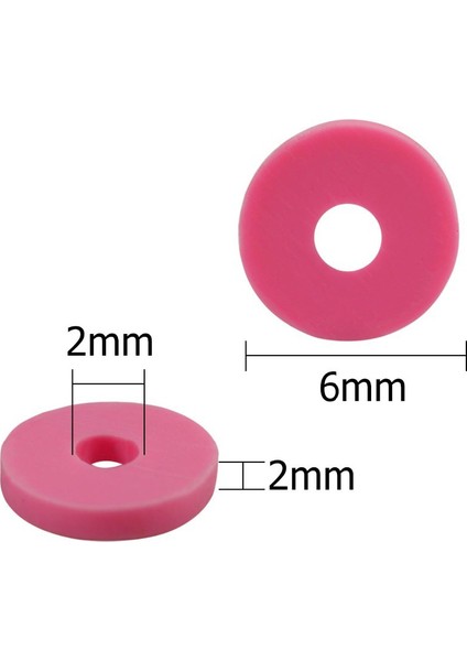 6mm 15 Renk El Yapımı Polimer Kil Spacer Boncuk Disk Dıy Craft Için (Yurt Dışından)