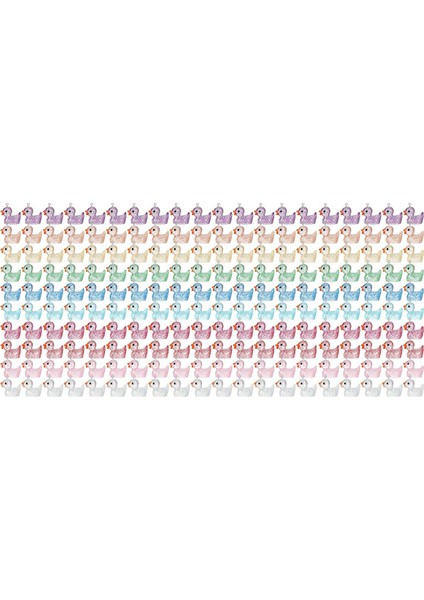 Aydınlık Mini Reçine Ördek Charms Küçük Ördekler Dıy Zincir Kolye 200 Adet (Yurt Dışından)