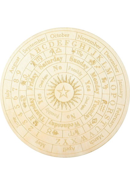 Yıldız Sarkaç Tahtası Ahşap Maden Tahliye Tahtası Metafizik Mesaj Panosu (Yurt Dışından)