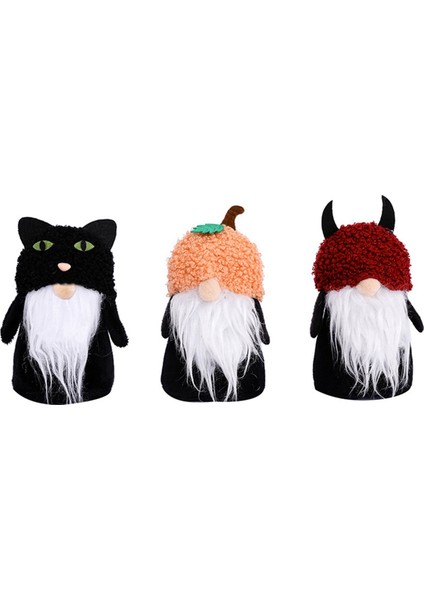 Sgiving Gnomes Peluş Dekorasyon, 3 Parça Sevimli Hasat Hediyesi (Yurt Dışından)