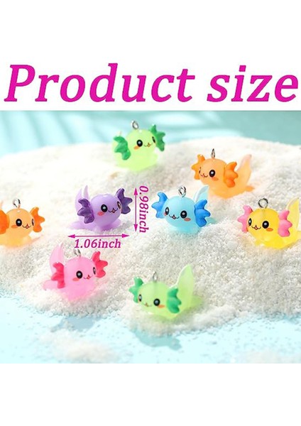 48 Pcs Hayvan Takılar Axolotl Reçine Takılar Takı Yapımı Için Minik (Yurt Dışından) fiyatları