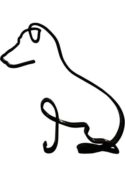 Köpek Sanatı Heykel, Kişiselleştirilmiş Metal Hattı El Sanatları-Yaratıcı Heykel (Yurt Dışından)