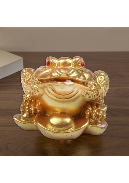 Çin Feng Shui Para Şanslı Servet Zenginlik Kurbağa Kurbağa Sikke Altın (Yurt Dışından) modelleri