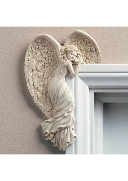 Ev Için Kalp Şeklinde Reçine El Sanatları ile Kapı Çerçevesi Melek Kanadı, Sağ (Yurt Dışından) fiyatları