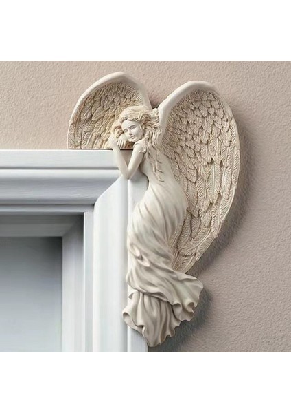 Ev Için Kalp Şeklinde Reçine El Sanatları ile Kapı Çerçevesi Melek Kanadı, Sağ (Yurt Dışından) modelleri