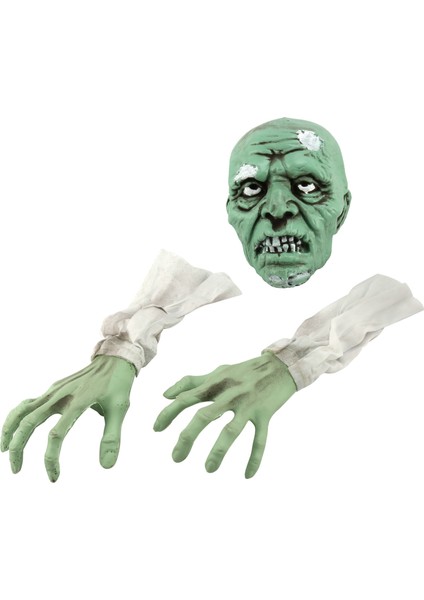 Üç Parçalı Korkunç Kafatası Iskeleti Seti ile Dekorasyon Kafatası (Yurt Dışından)