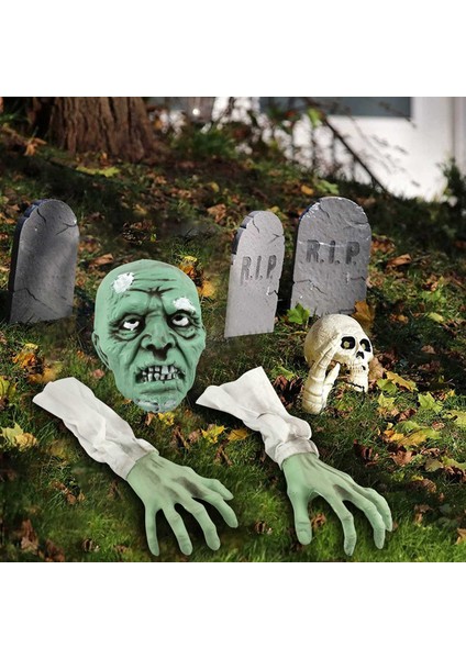 Üç Parçalı Korkunç Kafatası Iskeleti Seti ile Dekorasyon Kafatası (Yurt Dışından) fiyatları