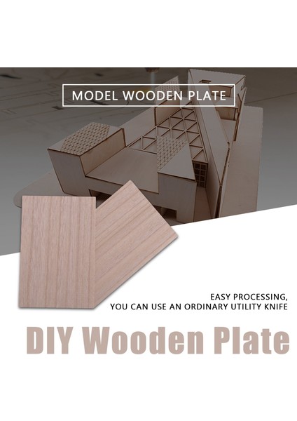 10 Adet Ahşap Plaka 150*100*2MM Ev Gemi Zanaat Modeli Dıy (Yurt Dışından)