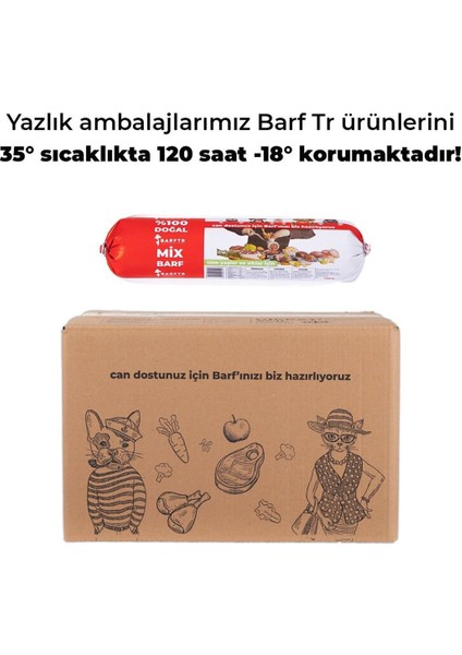 Mix Barf 6 kg Salam Paket Köpek Maması