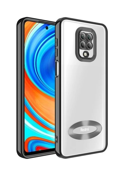 Happycase Xiaomi Redmi Note 9 Pro Kılıf Slot Silikon - Siyah