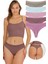 Kadın Fitilli Soft Renkler 5li Slip Külot Set - KTS4015 1