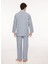 Mavi - Beyaz Erkek Pijama Takımı TDNPJM001082 5