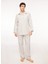 Mavi - Beyaz Erkek Pijama Takımı TDNPJM001096 1