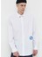 Normal Beyaz Erkek Gömlek 236D1603_KLJ Monogram Shırt 1