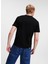 Bisiklet Yaka Siyah Erkek T-Shirt 236D1700_KLJ Regular Sslv Logo Tee 4