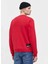 Bisiklet Yaka Kırmızı Erkek Sweatshırt 231D1804_Klj Regular Logo Sweat 2