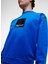 Bisiklet Yaka Mavi Erkek Sweatshırt 231D1804_Klj Regular Logo Sweat 4
