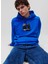 Kapüşon Yaka Mavi Erkek Sweatshırt 231D1850_Klj Logo Hoodıe 2
