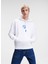 Kapüşon Yaka Beyaz Erkek Sweatshırt 236D1852_Klj Monogram Hoodıe 5