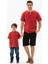 Kısa Kol Bodrum Erkek Çocuk T-Shirt Kırmızı 4
