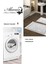 Dijital 2'li Banyo Paspas Takımı Trend Keçe Kaymaz Taban Saçaklı Modern Leann Krem 3