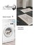 Dijital 2'li Banyo Paspas Takımı Trend Keçe Kaymaz Taban Saçaklı Modern Leila Krem 3